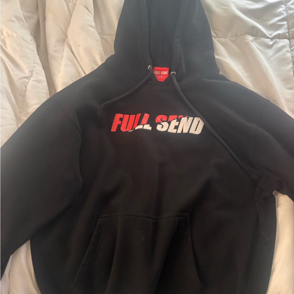 Full Send Black Hoodie for Men